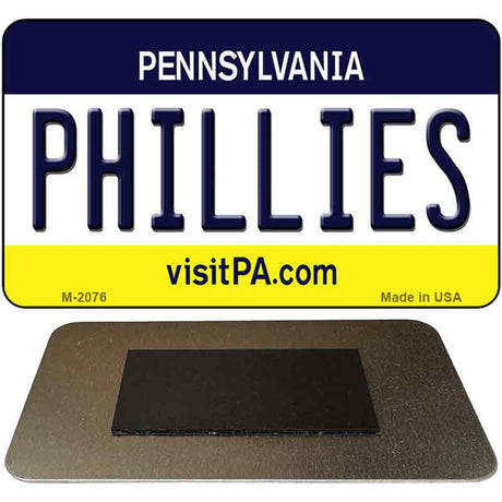 Phillies Pennsylvania State License Plate Tag Magnet M-2076