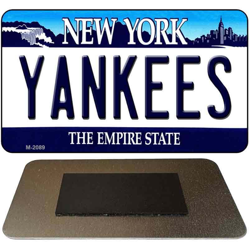 Yankees New York State Novelty Metal Magnet M-2089