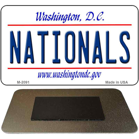 Nationals Washington DC State License Plate Tag Magnet M-2091