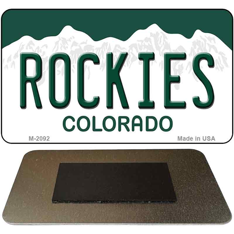 Rockies Colorado State Novelty Metal Magnet M-2092