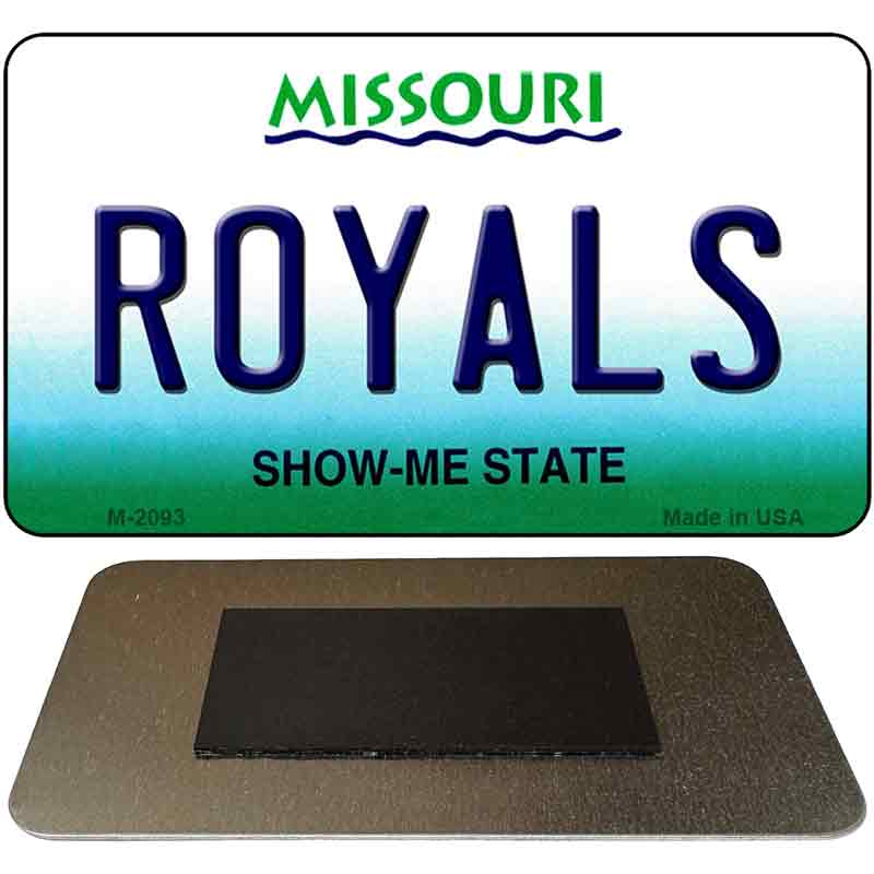 Royals Missouri State License Plate Tag Magnet M-2093