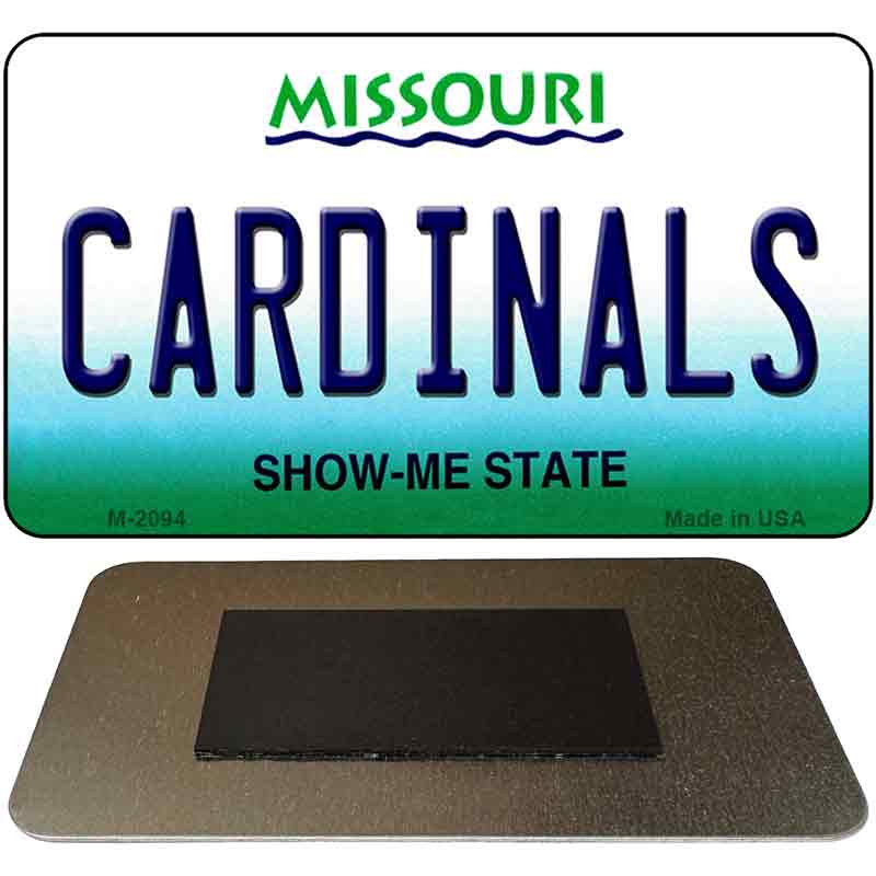 Cardinals Missouri State License Plate Tag Magnet M-2094