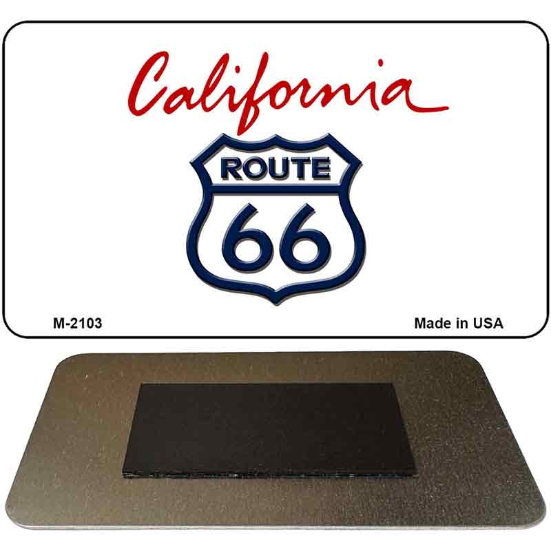 Route 66 On California Novelty Metal Magnet M-2103