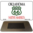 Route 66 On Oklahoma Novelty Metal Magnet M-2108