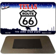 Route 66 On Texas Novelty Metal Magnet M-2109