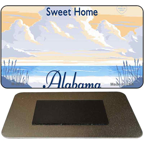 Alabama State Blank Novelty Metal Magnet M-2215