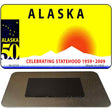 Alaska State Blank Novelty Metal Magnet M-2216