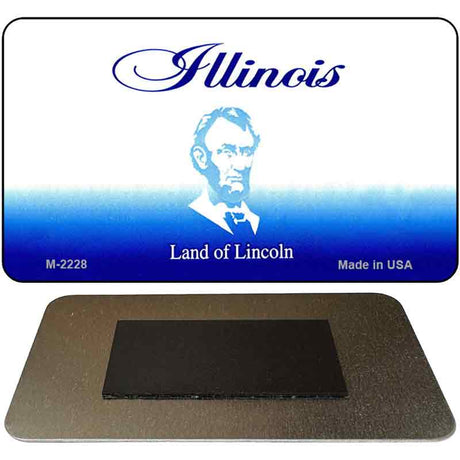 Illinois State Blank Novelty Metal Magnet M-2228