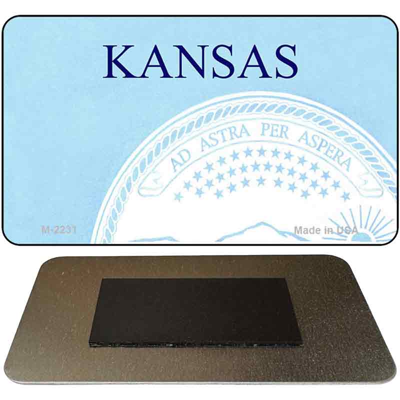 Kansas State Blank Novelty Metal Magnet M-2231