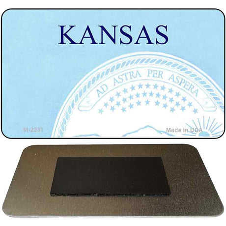 Kansas State Blank Novelty Metal Magnet M-2231