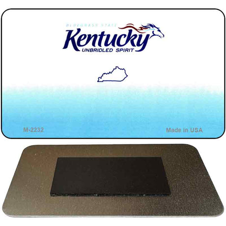 Kentucky State Blank Novelty Metal Magnet M-2232