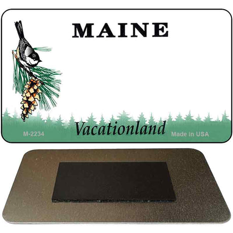 Maine State Blank Novelty Metal Magnet M-2234