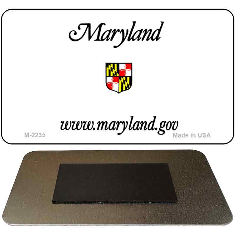 Maryland State Blank Novelty Metal Magnet M-2235