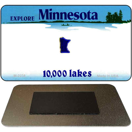 Minnesota State Blank Novelty Metal Magnet M-2238