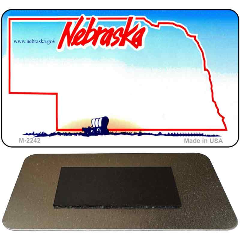 Nebraska State Blank Novelty Metal Magnet M-2242