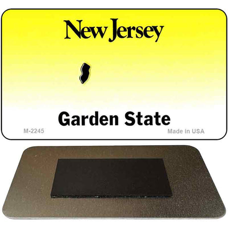 New Jersey State Blank Novelty Metal Magnet M-2245