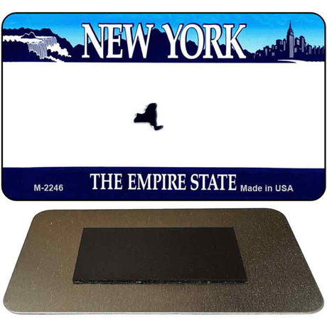 New York State Blank Novelty Metal Magnet M-2246