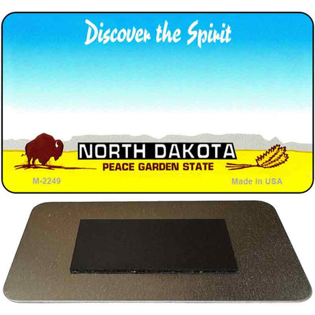 North Dakota State Blank Novelty Metal Magnet M-2249