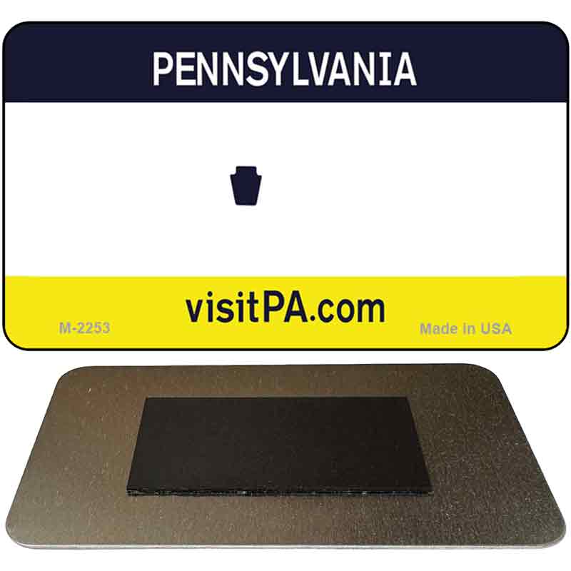 Pennsylvania State Blank Novelty Metal Magnet M-2253