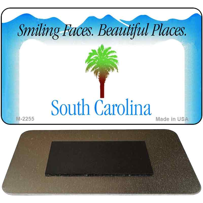 South Carolina State Blank Novelty Metal Magnet M-2255