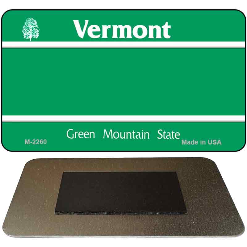 Vermont State Blank Novelty Metal Magnet M-2260