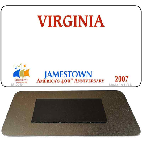 Virginia State Blank Novelty Metal Magnet M-2261