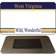 West Virginia State Blank Novelty Metal Magnet M-2263