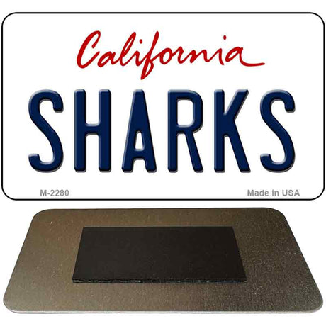 Sharks California State License Plate Tag Magnet M-2280