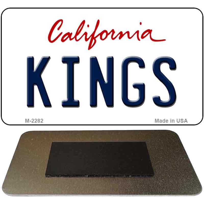 Kings California State License Plate Tag Magnet M-2282