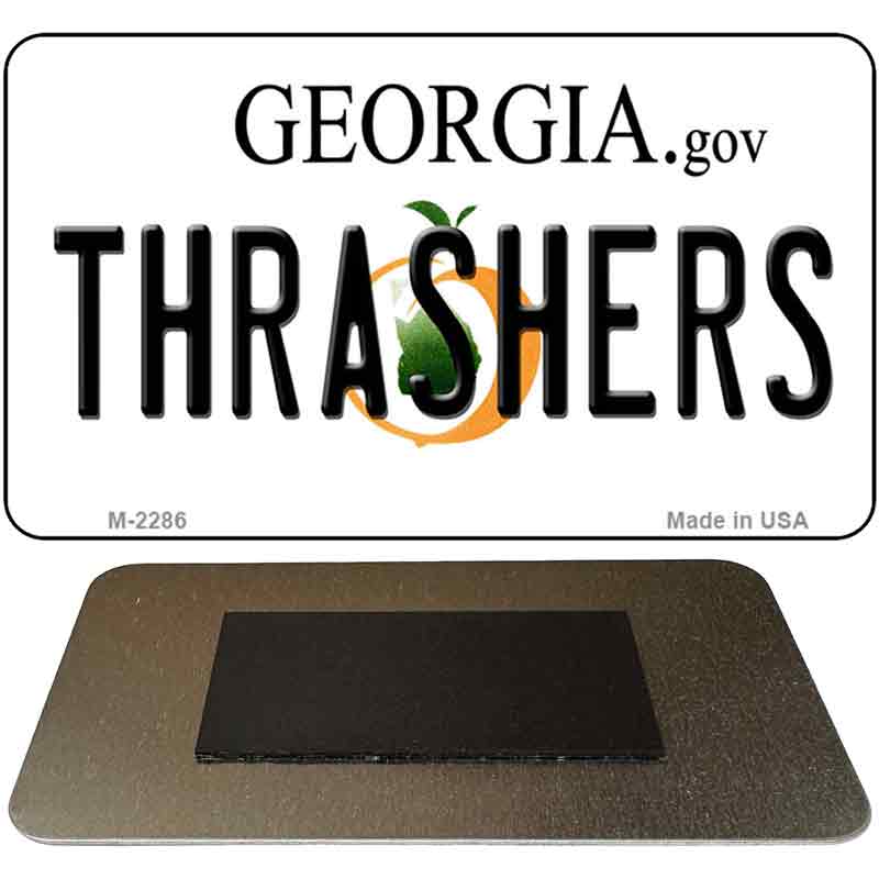 Thrashers Georgia State License Plate Tag Magnet M-2286