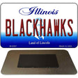 Blackhawks Illinois State License Plate Tag Magnet M-2287