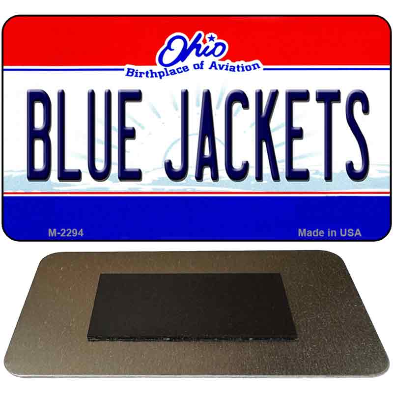 Blue Jackets Ohio State License Plate Tag Magnet M-2294