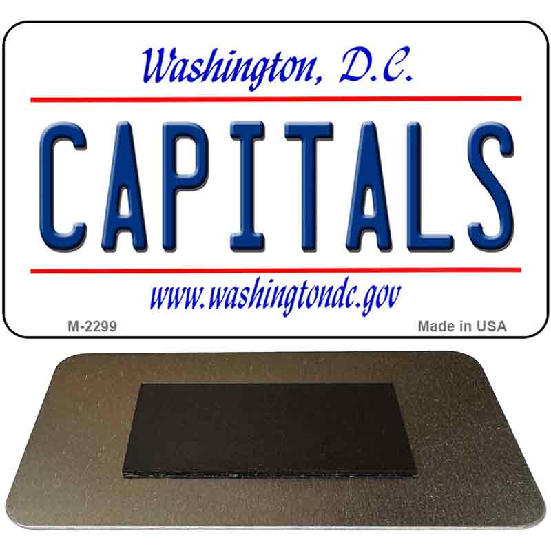 Capitals Washington DC State License Plate Tag Magnet M-2299