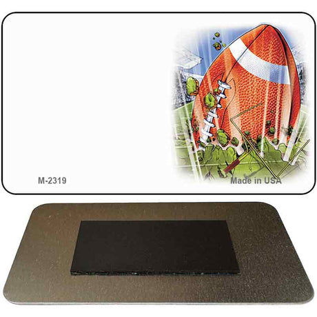 Football Offset Novelty Metal Magnet M-2319