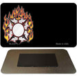 Fire Maltese Cross Offset Novelty Metal Magnet M-2321