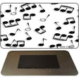 Musical Notes Black White Novelty Metal Magnet M-2329