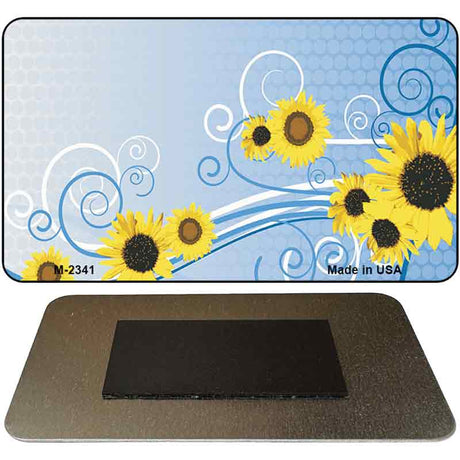 Sunflowers Novelty Metal Magnet M-2341