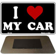 I Love My Car Novelty Metal Magnet M-234