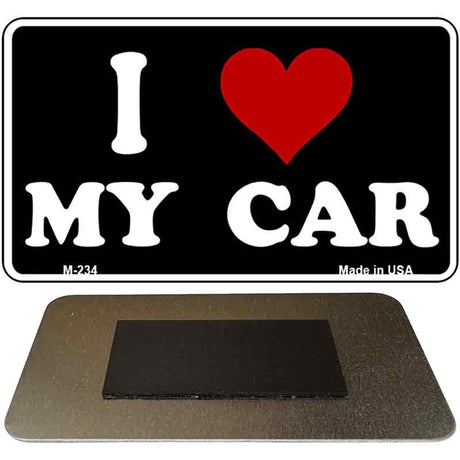 I Love My Car Novelty Metal Magnet M-234