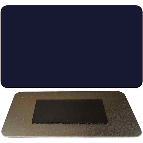 Navy Blue Solid Novelty Metal Magnet