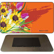 Flowers Orange Offset Novelty Metal Magnet M-2377