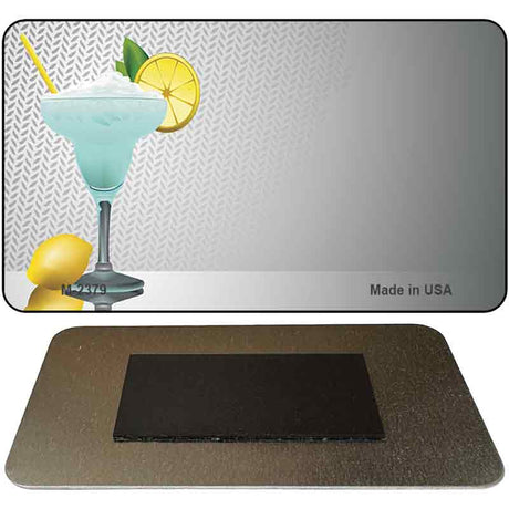 Margarita Glass Offset Novelty Metal Magnet M-2379