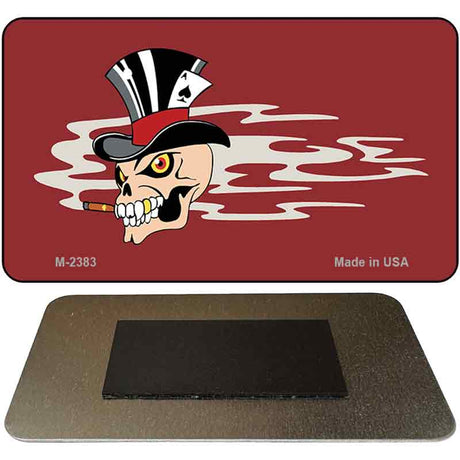 Smokin Joker Top Hat Offset Novelty Metal Magnet M-2383