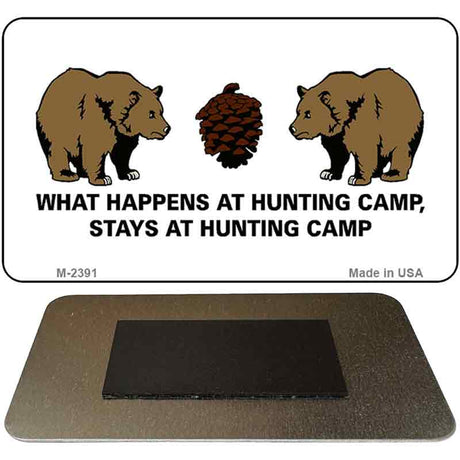 Hunting Camp Novelty Metal Magnet M-2391