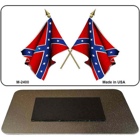 Confederate Waving Flag Novelty Metal Magnet M-2400