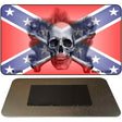 Confederate Skull Novelty Metal Magnet M-2406