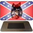 Confederate Wolf Novelty Metal Magnet M-2407