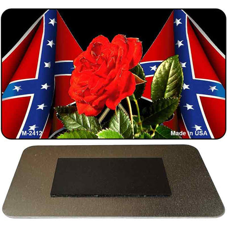 Confederate Rose Novelty Metal Magnet M-2412