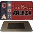 God Bless America USA Novelty Metal Magnet M-2514