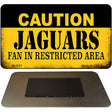 Caution Jaguars Fan Area Novelty Metal Magnet M-2527